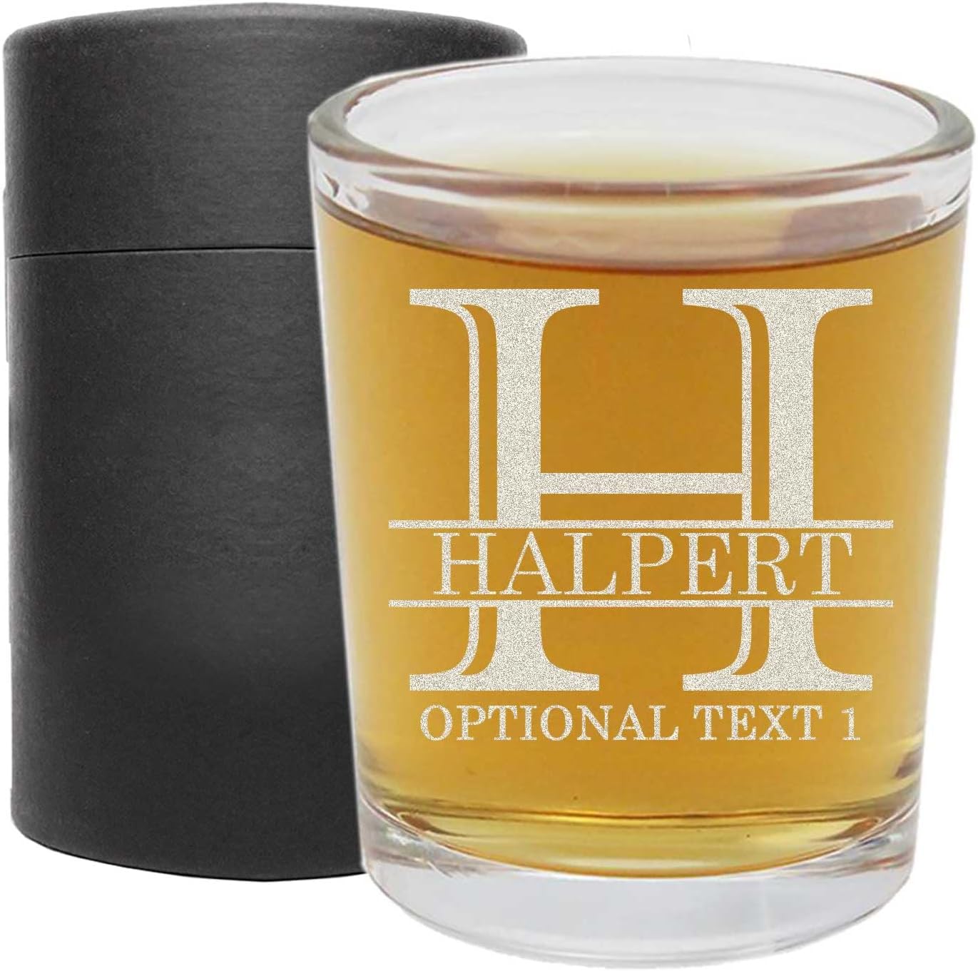 Personalized Etched Halpert Shot Glass 2.5oz