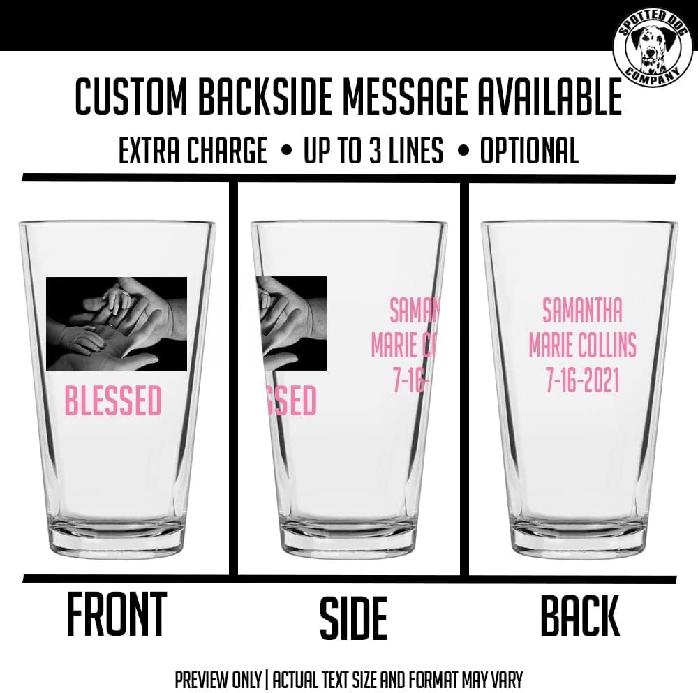 Photo Printed Pint Glass 16oz