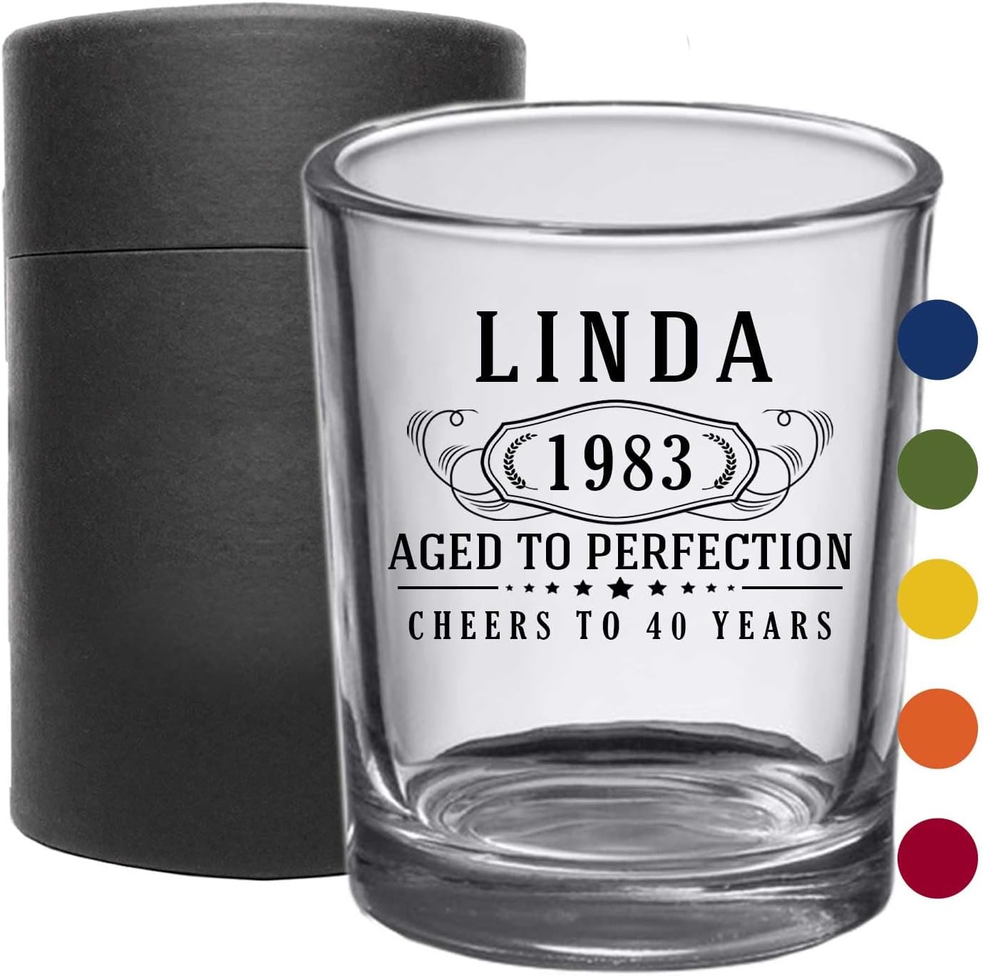 Personalized Printed Bernard Shot Glass 2.5oz