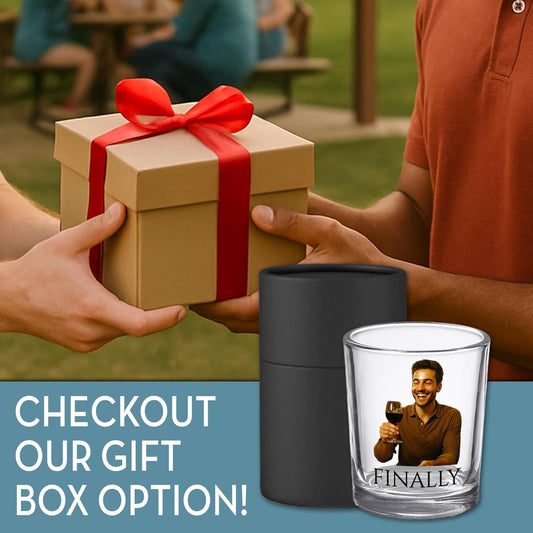 Personalized Photo Printed Shot Glass 2.5oz