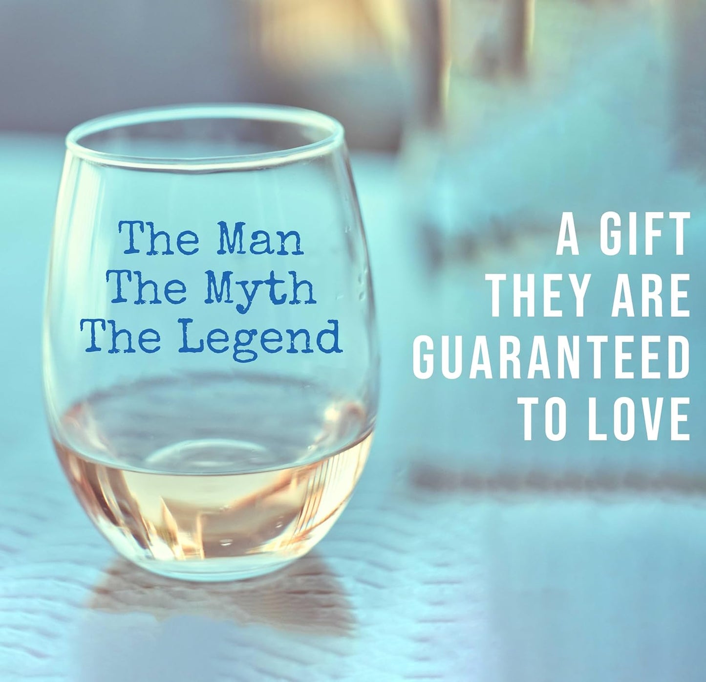 Personalized Your Custom Text Printed Stemless Wine Glass 17oz