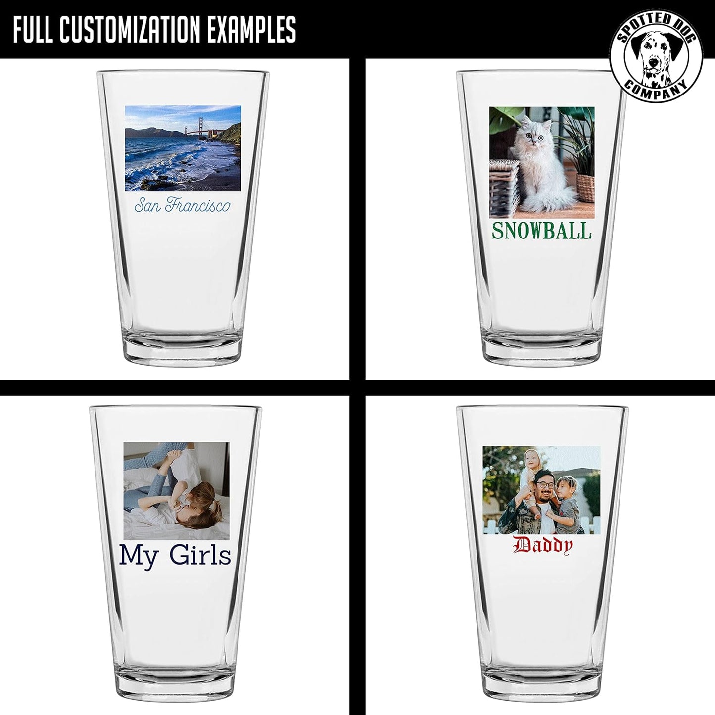 Photo Printed Pint Glass 16oz