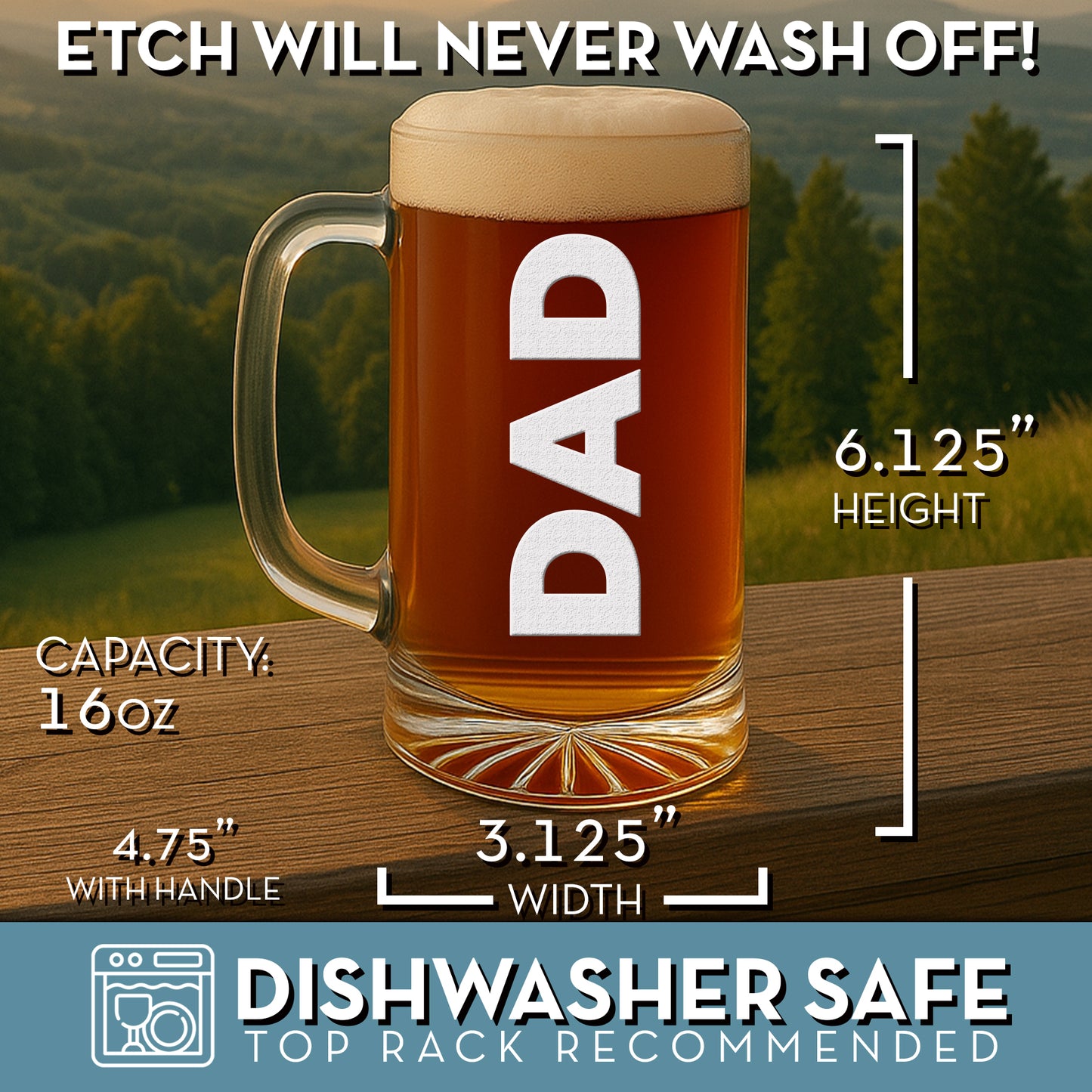 Your Text Here 16oz Beer Mug
