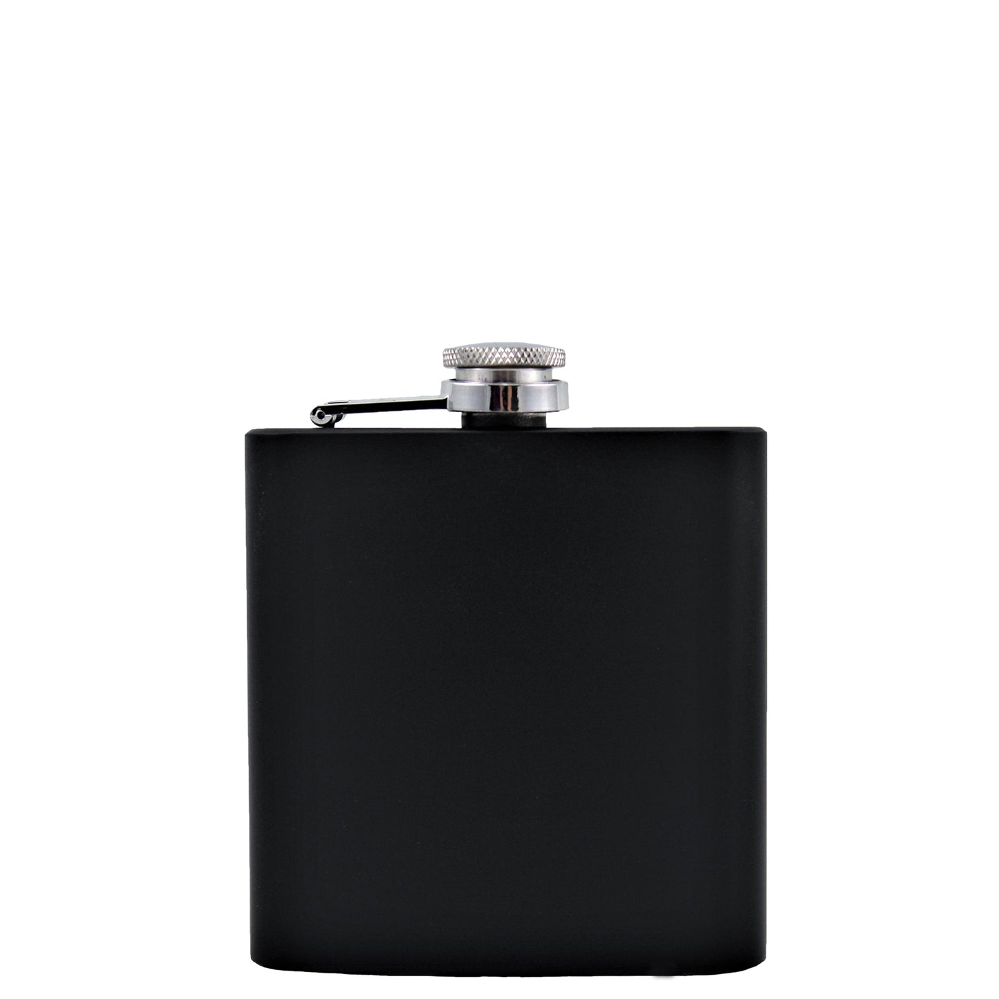 6oz Metal Black Flask