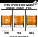 Scott Personalized Etched Whiskey Rocks Glass 11oz