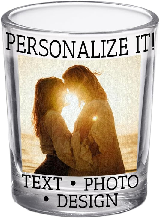 Personalized Photo Printed Shot Glass 2.5oz