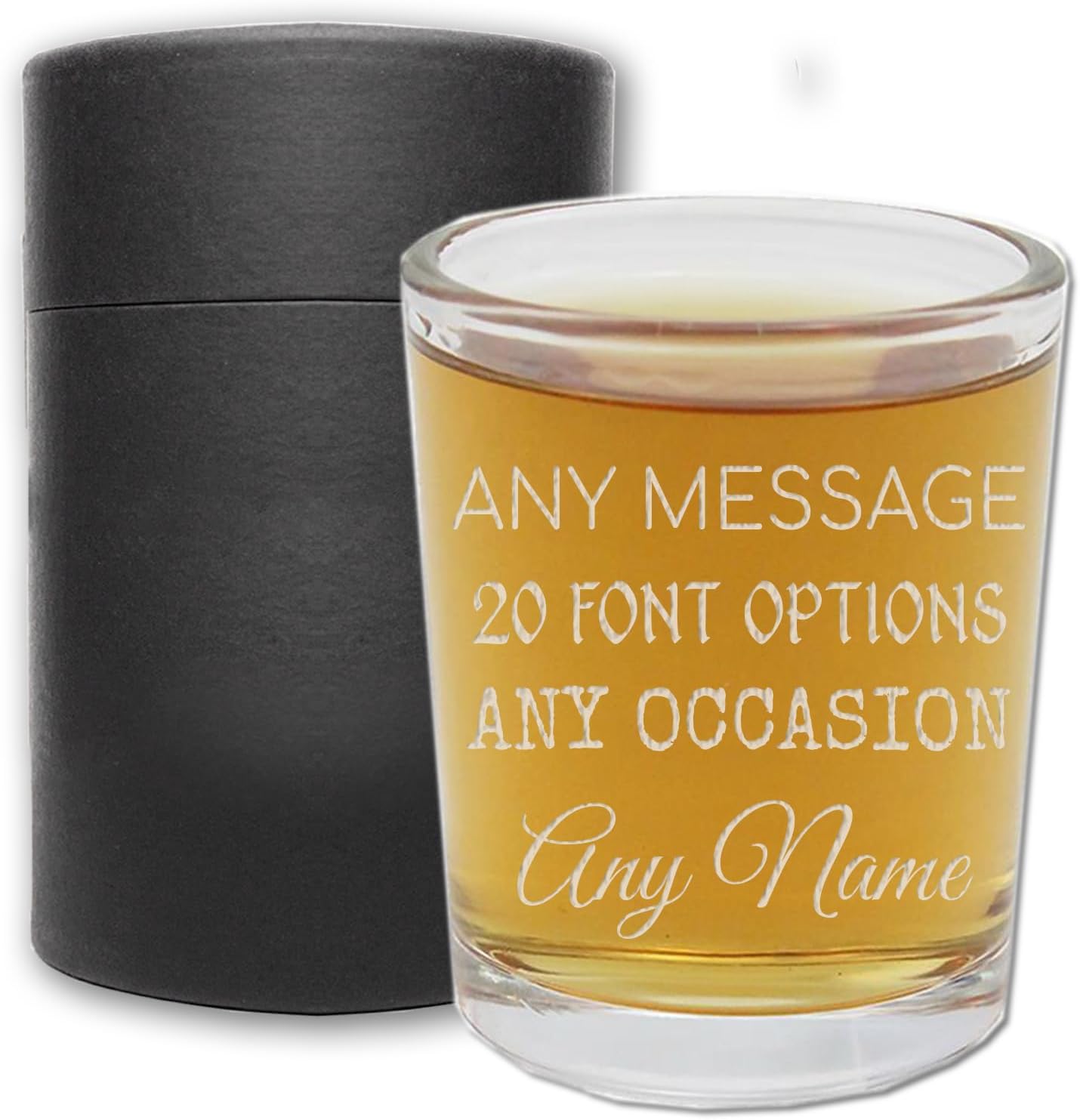 Personalized Your Custom Text Etched Shot Glass 2.5oz