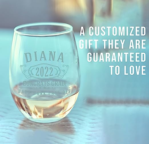 Bernard Personalized Etched Stemless Glass 17oz