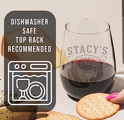 Bernard Personalized Etched Stemless Glass 17oz