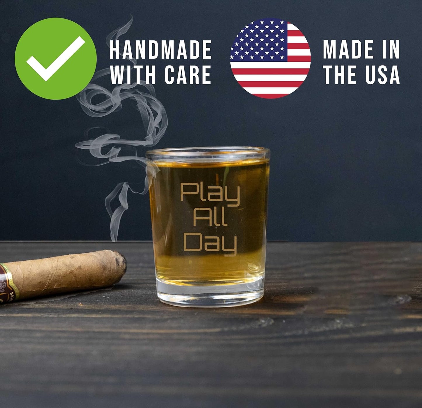 Personalized Your Custom Text Etched Shot Glass 2.5oz