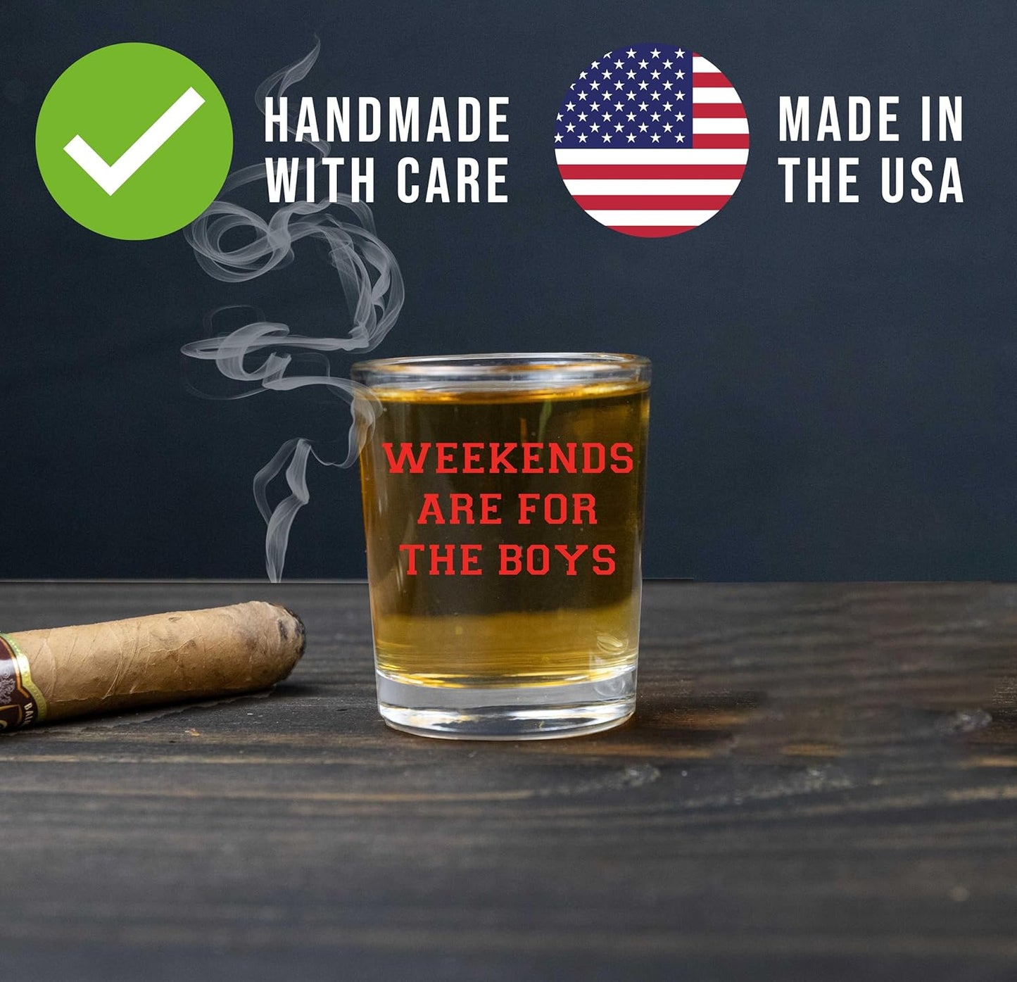 Personalized Your Custom Text Printed Shot Glass 2.5oz
