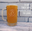 Scott Personalized Etched Monogram Glass Beer Mug 16oz