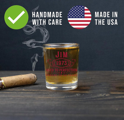 Personalized Printed Bernard Shot Glass 2.5oz