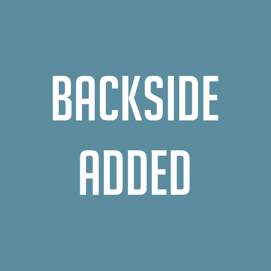 Backside Personalization Upcharge