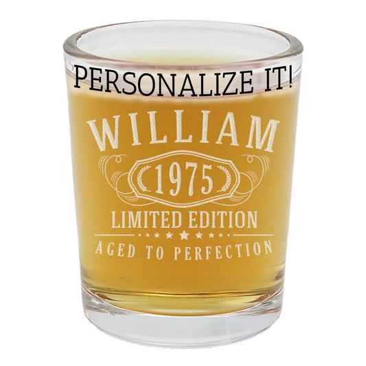 Personalized Etched Bernard Shot Glass 2.5oz