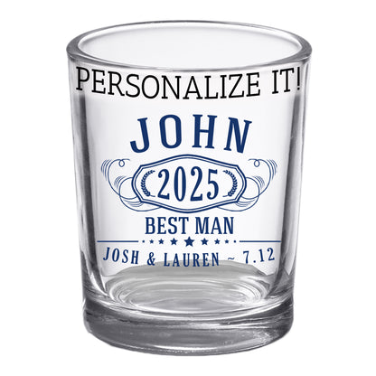 Personalized Printed Bernard Shot Glass 2.5oz