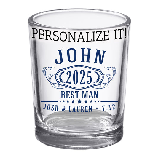 Personalized Printed Bernard Shot Glass 2.5oz