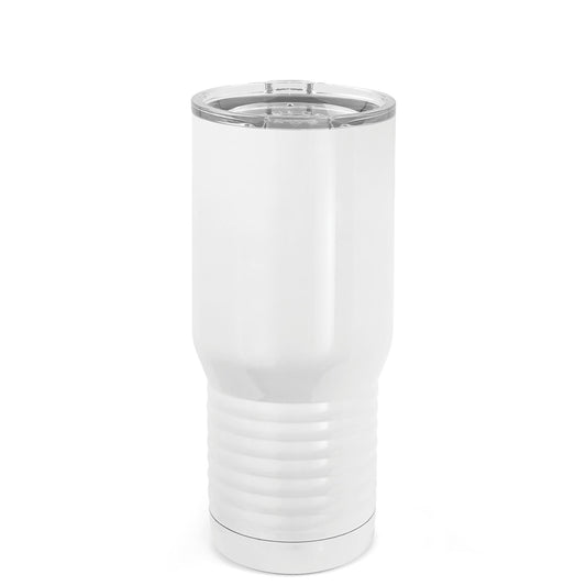 20oz White Insulated Tumbler with Lid