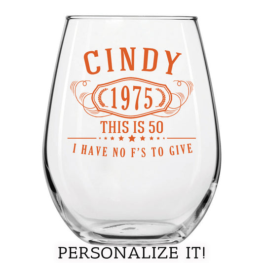 Personalized Bernard Printed Stemless Wine Glass 17oz