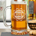 Your Logo Here or Custom Designs | Custom Etched 16oz. Beer Mug