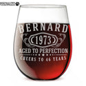 Bernard Personalized Etched Stemless Glass 17oz
