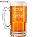 Your Custom Text Personalized Etched Beer Mug 34oz