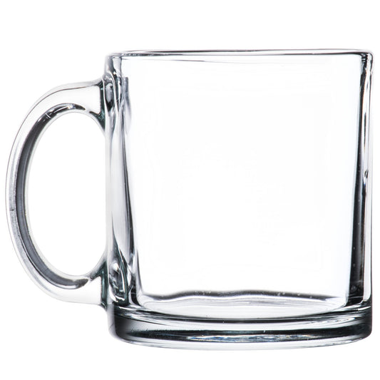 12oz Glass Coffee Mug