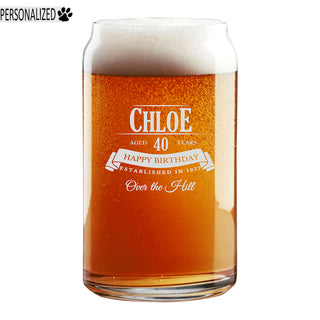 Chloe Personalized Etched Beer Soda Can Glass 16oz